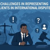 Challenges in representing clients in international disputes