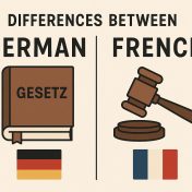 Differences between German and French legal systems