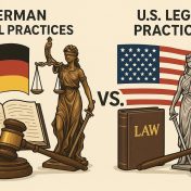 Differences between German and U.S. legal practices