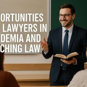 Opportunities for lawyers in academia and teaching law