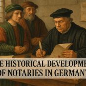 The historical development of notaries in Germany